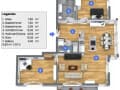 3-комн. квартира, 92.1 м²