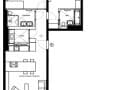 3-комн. квартира, 92.1 м²