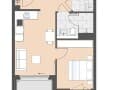 2-комн. квартира, 46.1 м²