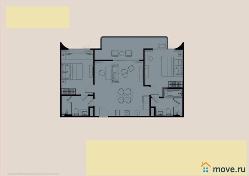 2-комн. квартира, 66 м²