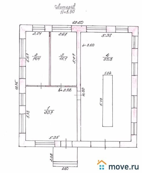 нежилое здание, 123.2 м²